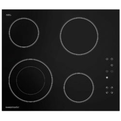 Rangemaster RMB60HPECGL 11225 60cm Wide 4 Zone Electric Ceramic Hob in Black  Glass